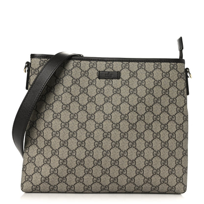 Gucci GG Plus Monogram Medium Flat Messenger Bag Dark Brown 1 of 8