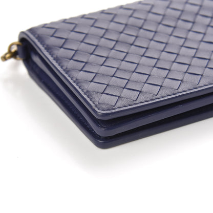 Bottega Veneta Nappa Intrecciato Continental Wallet on Chain Atlantic 11 of 13