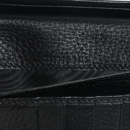 Gucci Leather Bamboo Continental Wallet Black 7 of 7
