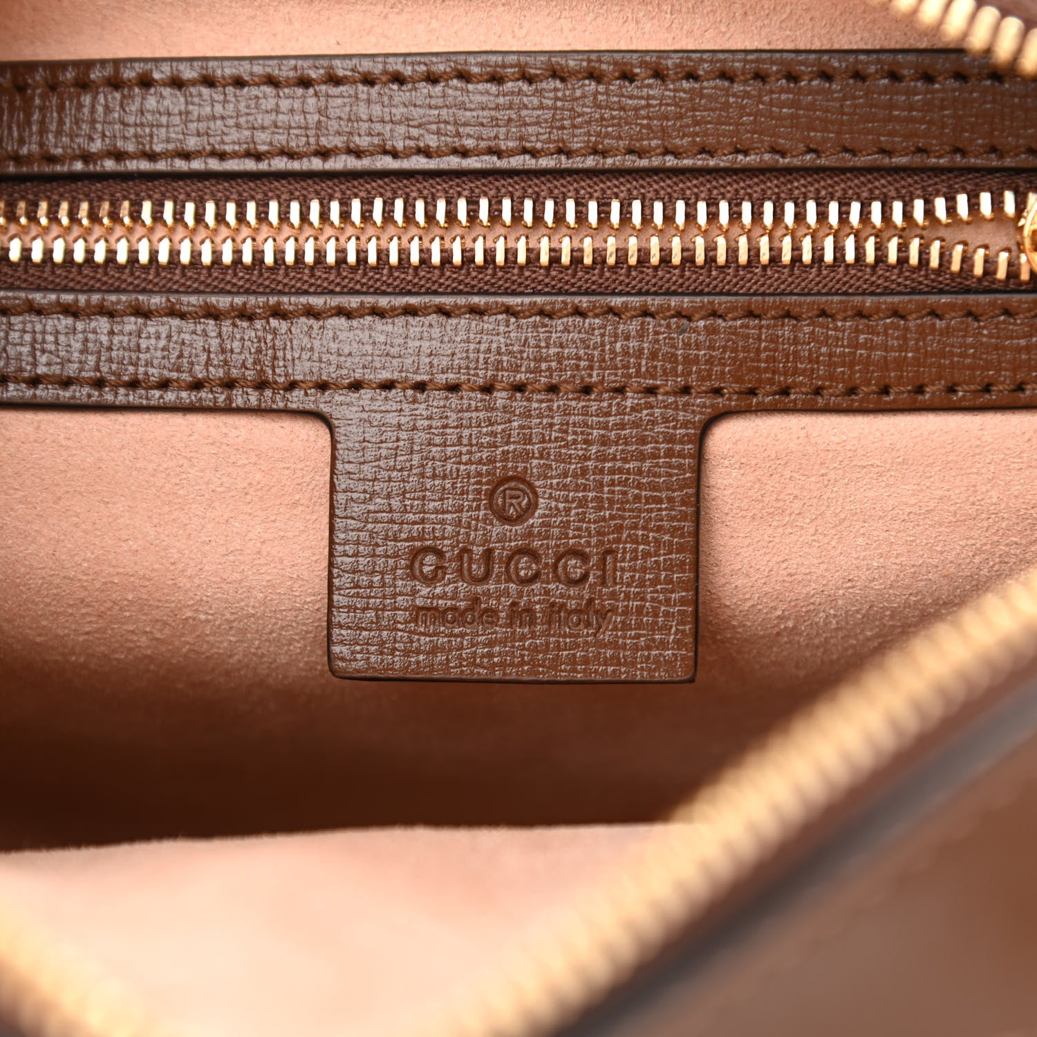 Gucci GG Supreme Monogram Small Horsebit 1955 Shoulder Bag Beige Brown Sugar 6 of 8