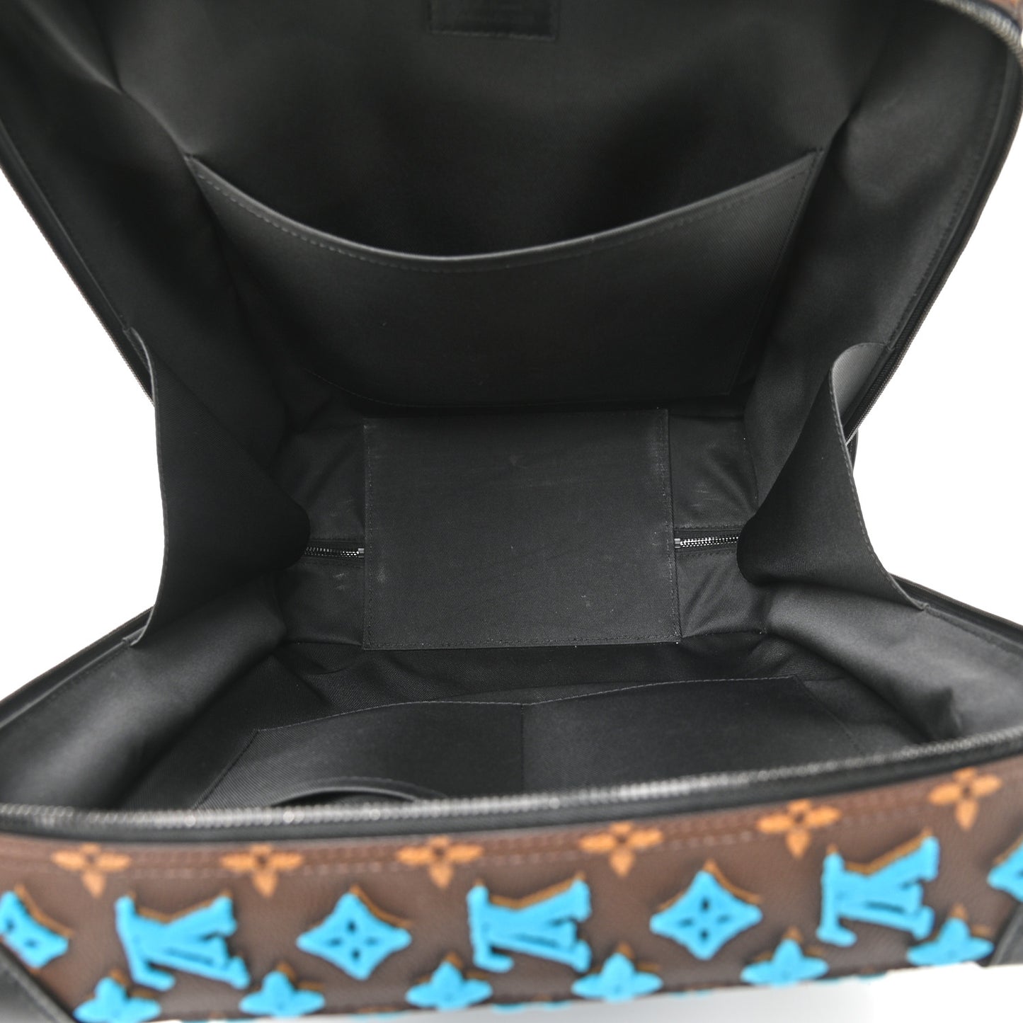 Monogram Tuffetage Soft Trunk Backpack PM Turquoise