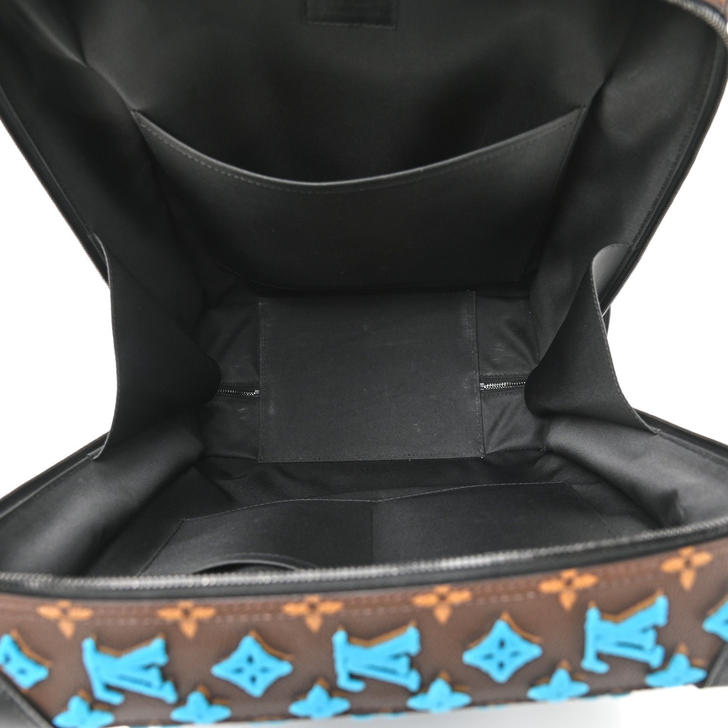 Louis Vuitton Monogram Tuffetage Soft Trunk Backpack PM Turquoise 5 of 10