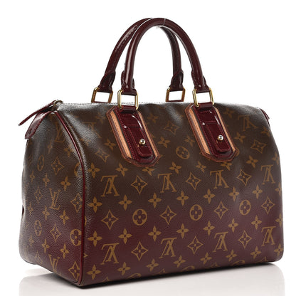 Louis Vuitton Monogram Mirage Speedy 30 Bordeaux 3 of 12