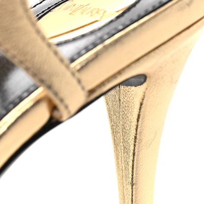 Saint Laurent Metallic Debbie Platform Sandal 37.5 Gold 14 of 14