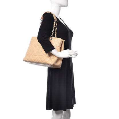 Chanel Caviar Quilted Grand Shopping Tote GST Beige Clair 2 of 10