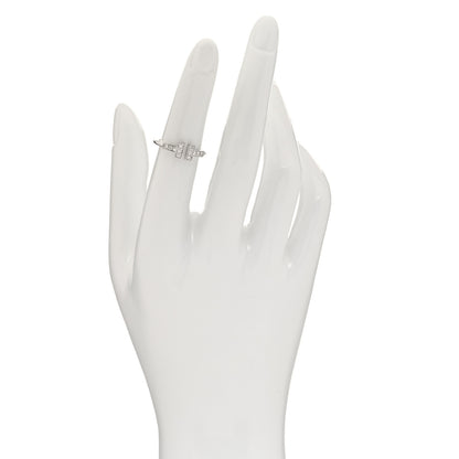 Tiffany 18K White Gold Diamond T Wire Ring 49 5 2 of 5