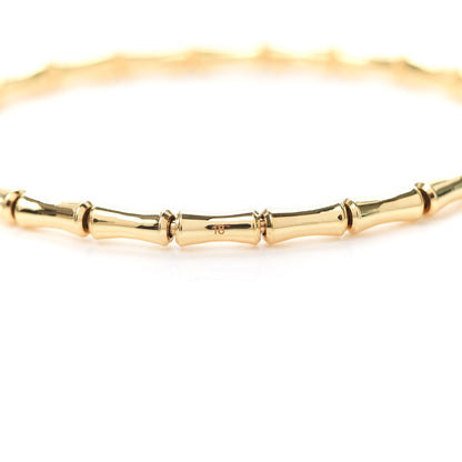 Gucci 18K Yellow Gold Small Bamboo Spring Bracelet 18 5 of 6