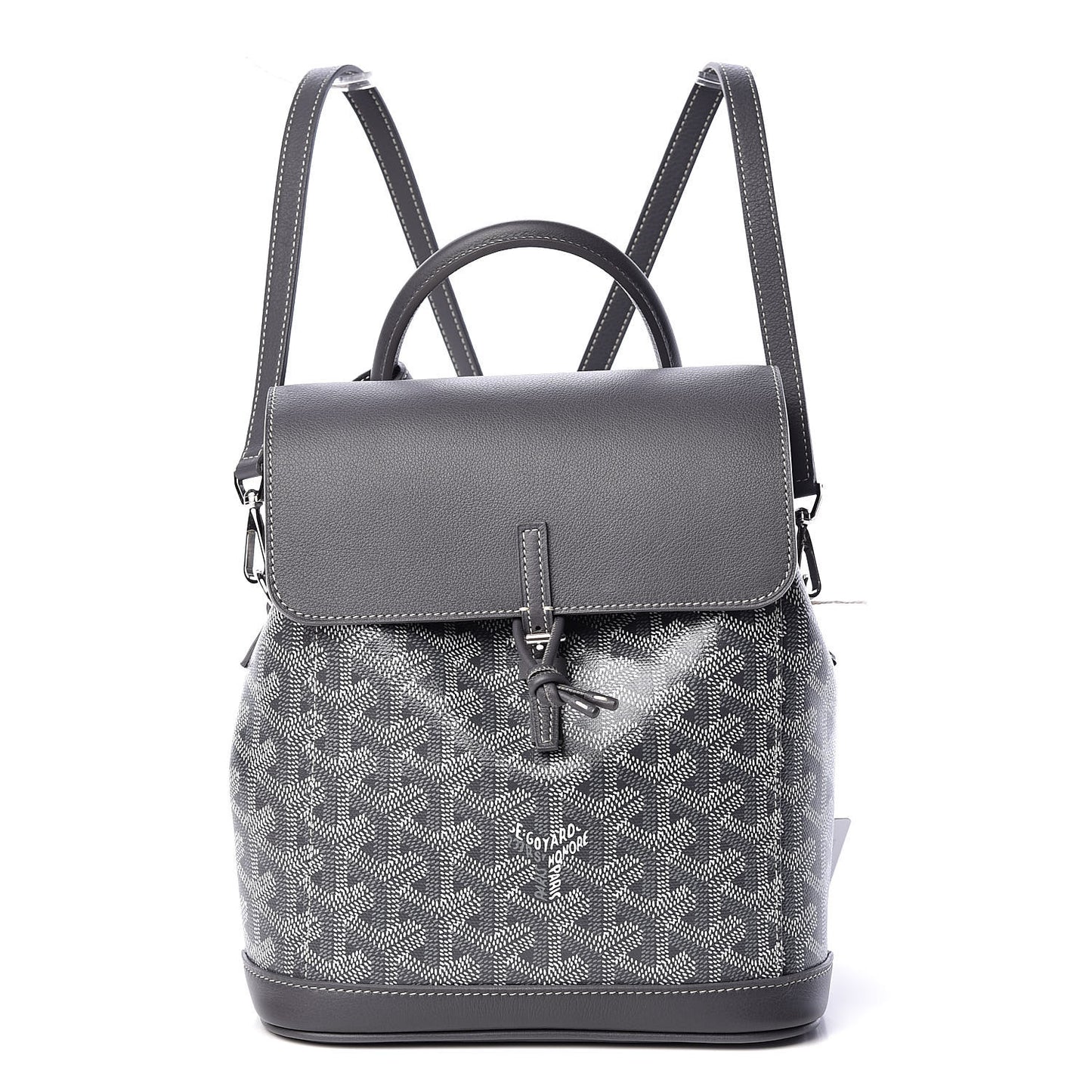 Goyardine Calfskin Mini Alpin Backpack Grey