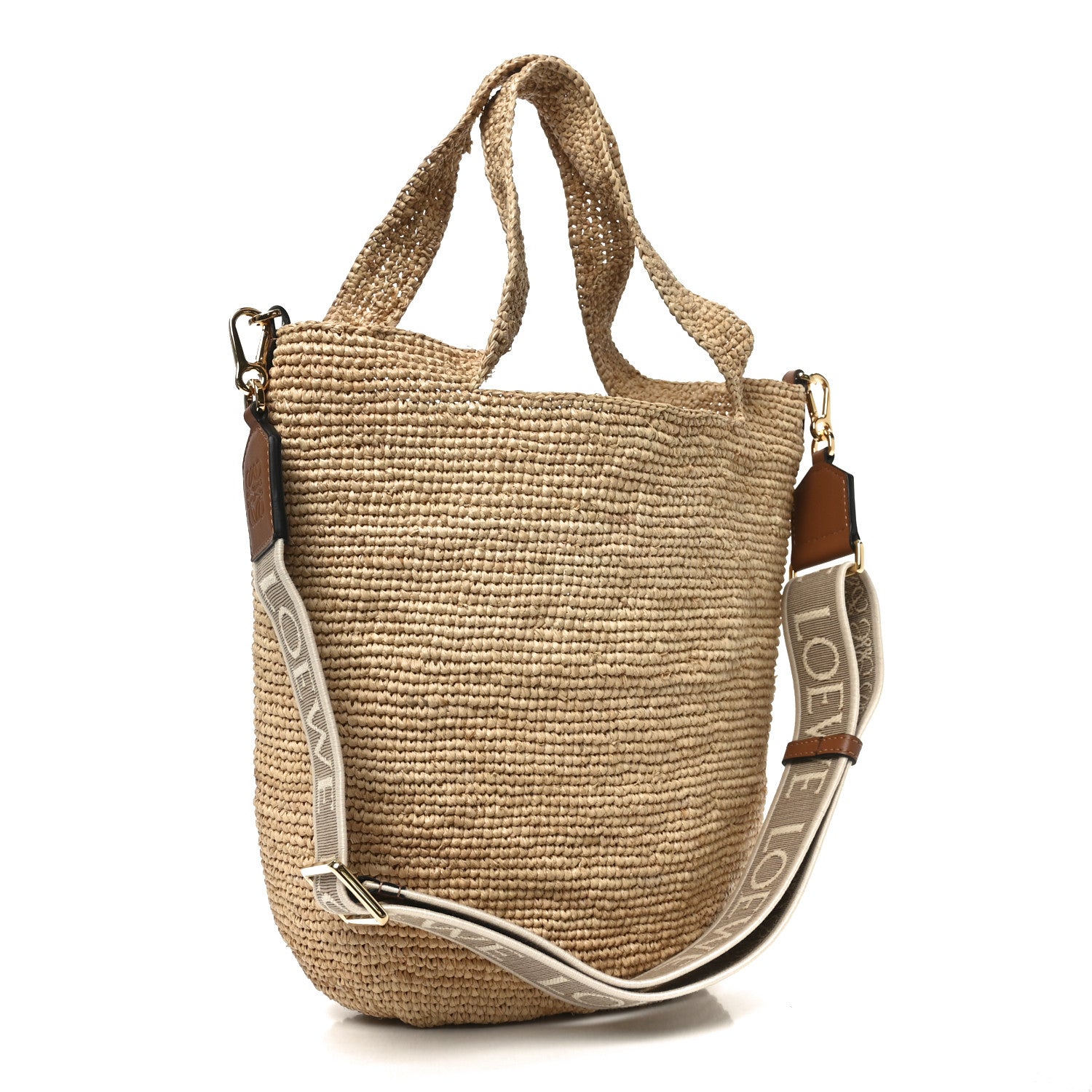 LOEWE かごバッグ SLIT MINI BAG ナチュラルタン Loewe Raffia Mini Slit Tote Bag Natural Tan 1834573 – FASHIONPHILE