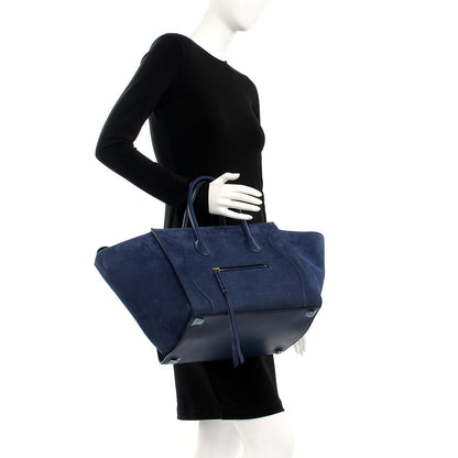 Celine Nubuck Calfskin Medium Phantom Luggage Navy 2 of 8