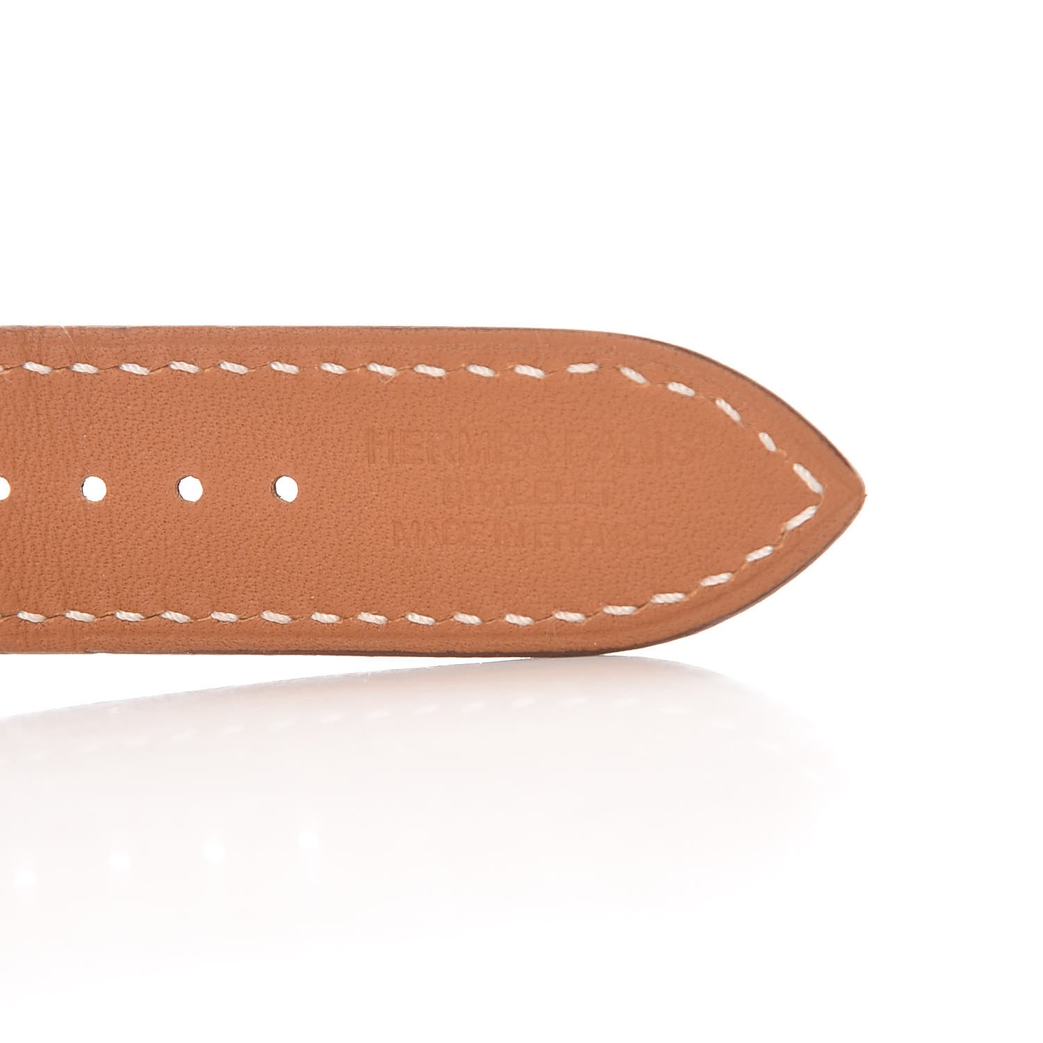 Hermes Barenia 40mm Apple Watch Single Tour Band Fauve 2 of 6