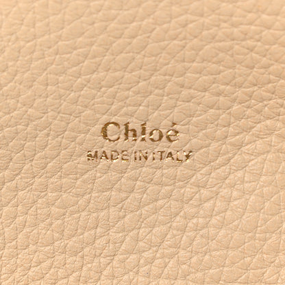 Chloe Shiny Grained Calfskin Medium Aby Day Shoulder Bag Blondie Beige 6 of 10