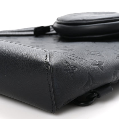 Louis Vuitton Calfskin Shadow Monogram Duo Slingbag Black 10 of 10