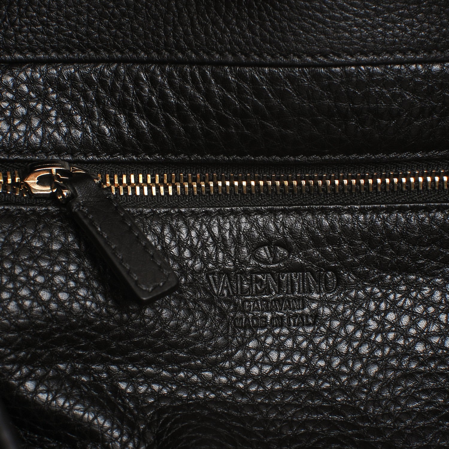 Valentino Garavani Pebbled Calfskin Large Rockstud Flip-Lock Messenger Bag Black 7 of 8