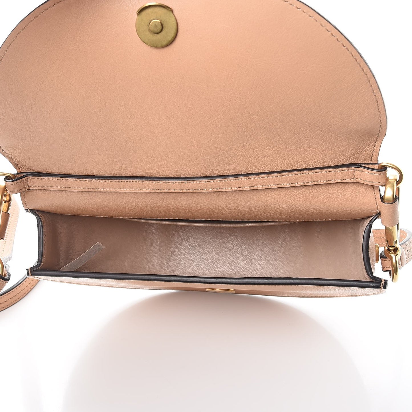 Suede Calfskin Constellation Studded Small Nile Bracelet Minaudiere Bag Blush Nude