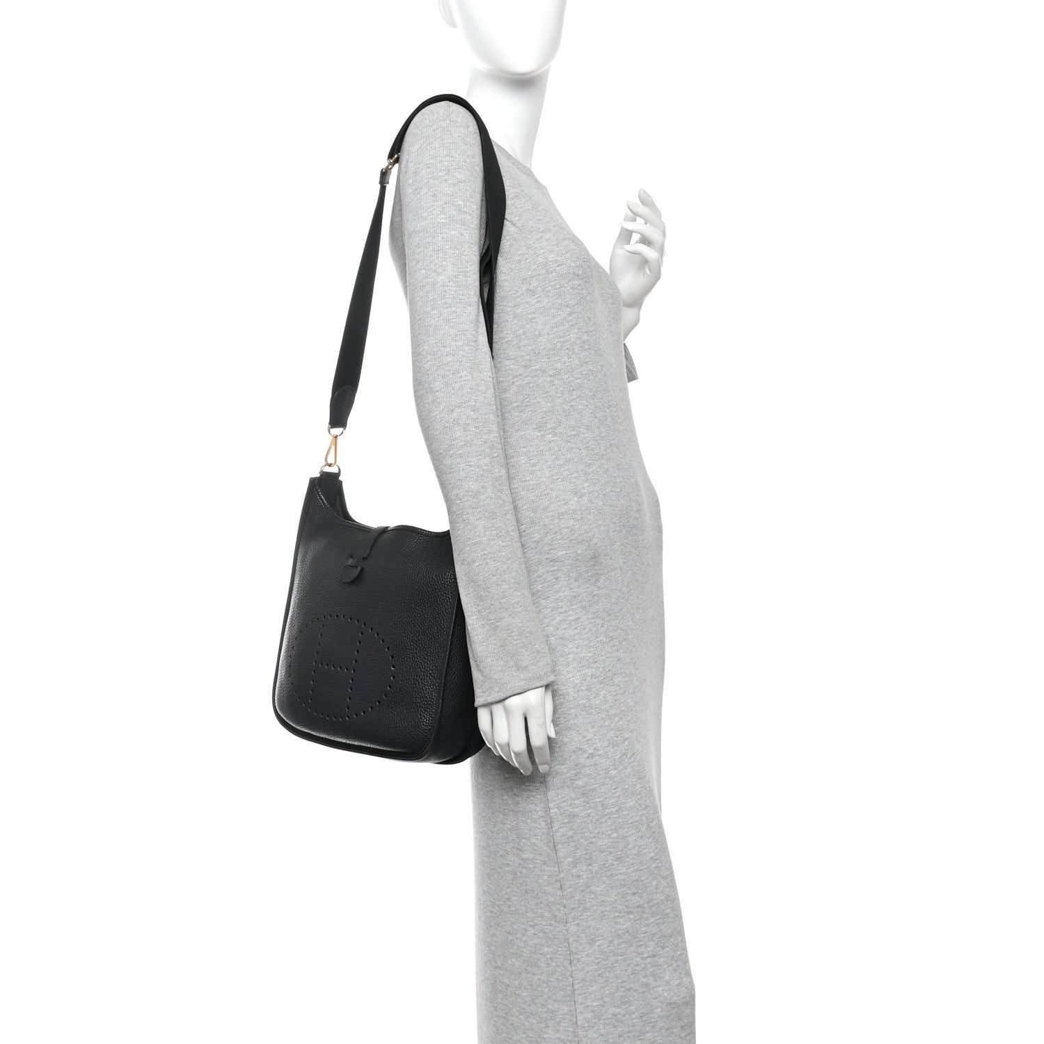 Hermes Taurillon Clemence Evelyne III PM Black 2 of 11