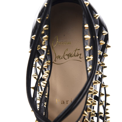 Christian Louboutin Kid Millaclou 100 Cage Sandals 39.5 Black 8 of 9