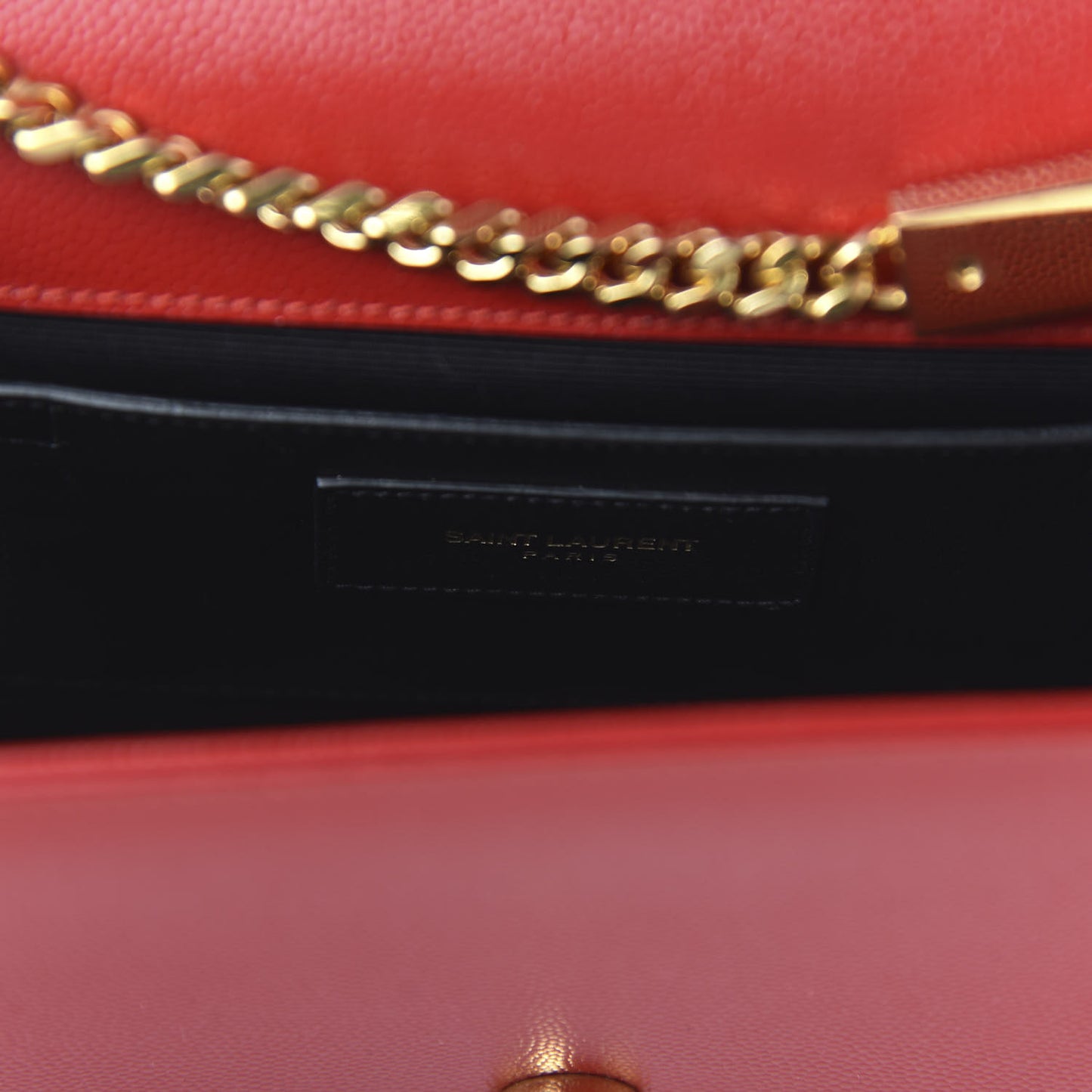 Grain De Poudre Medium Monogram Kate Satchel Red