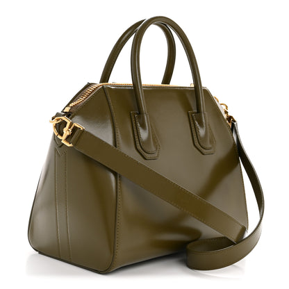 Givenchy Shiny Lord Calfskin Small Antigona Dark Khaki 2 of 11