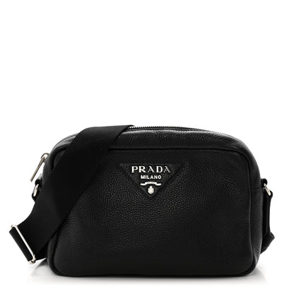 Prada Vitello Daino Camera Crossbody Black 1 of 12