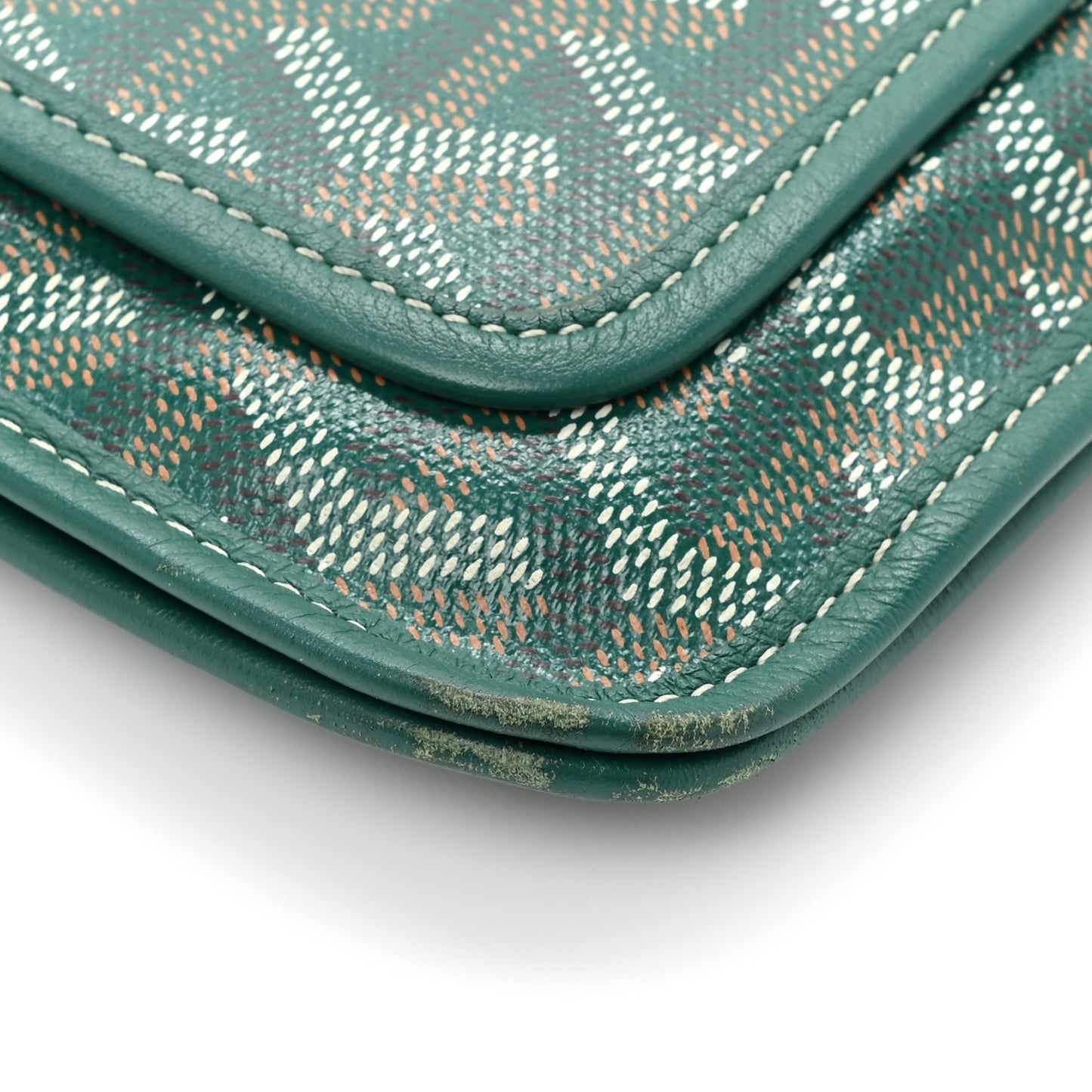 Goyardine Plumet Wallet Clutch Green