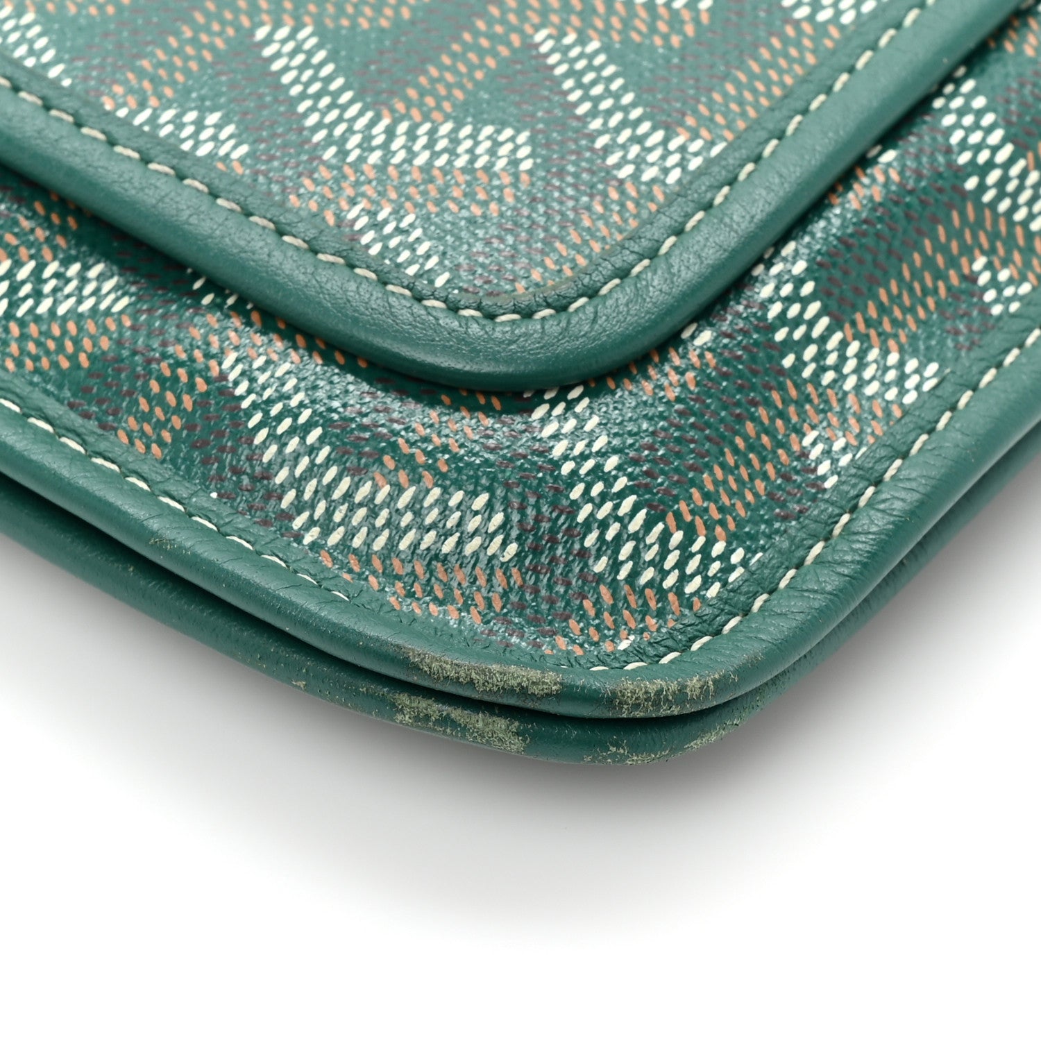 Goyard Goyardine Plumet Wallet Clutch Green 12 of 17