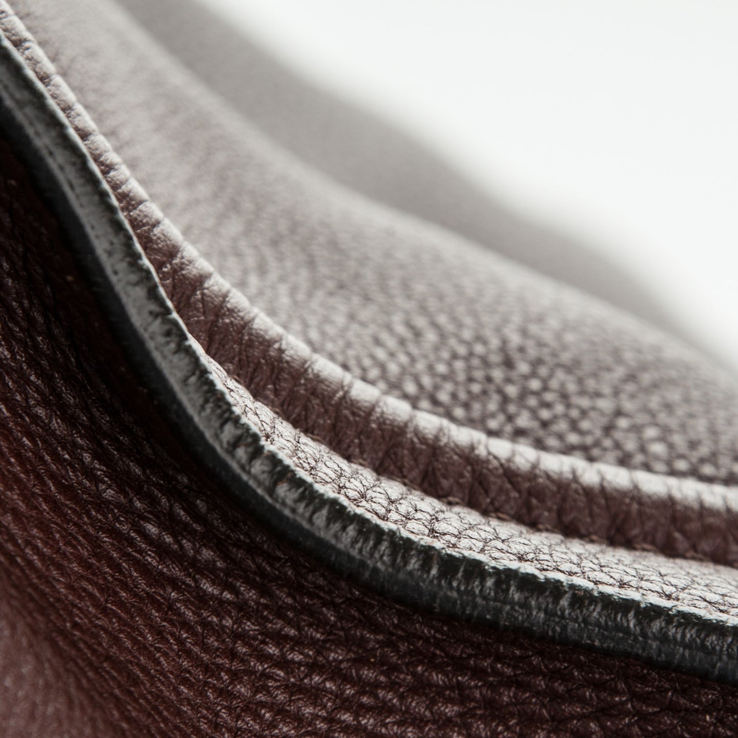 Drummed Calfskin Mini Luggage Dark Brown