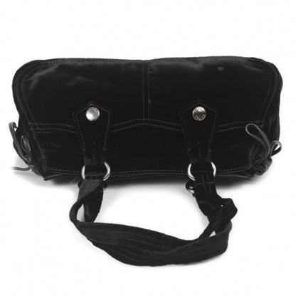 Prada Velvet Shoulder Bag Black 4 of 11