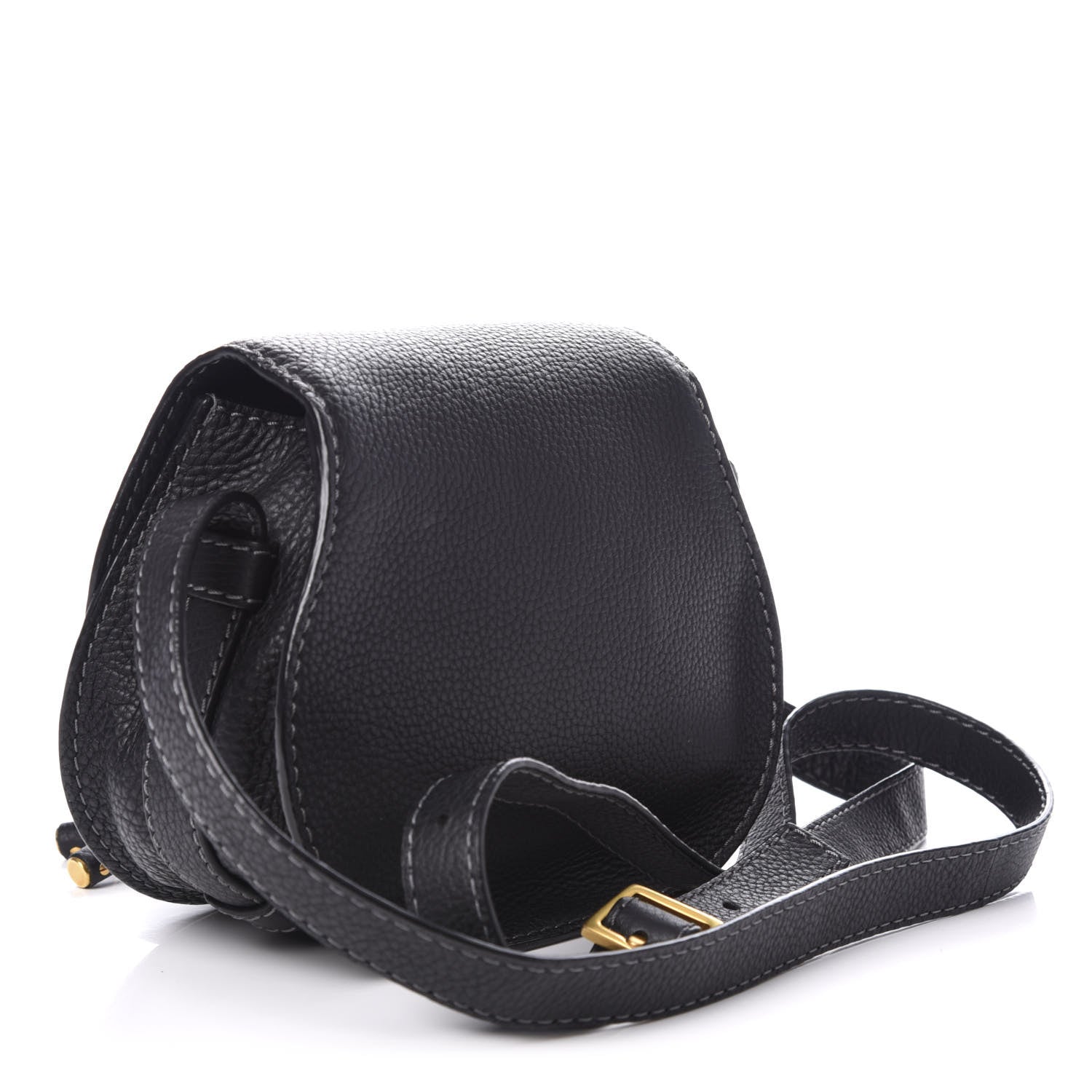 Chloe Calfskin Mini Marcie Round Crossbody Bag Black 4 of 10