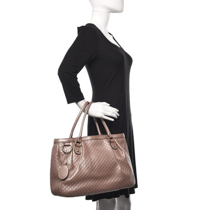 Gucci Metallic Microguccissima Medium Sukey Top Handle Tote Light Pink 2 of 11