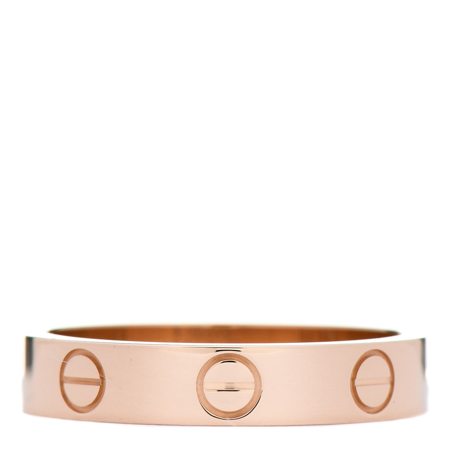 18K Pink Gold 3.5mm LOVE Wedding Band Ring 51 5.75