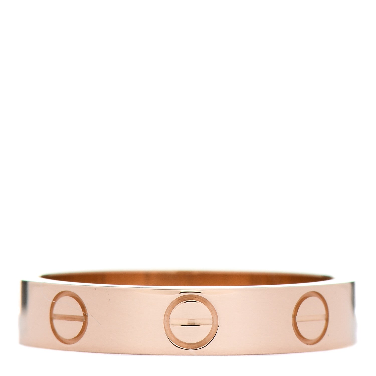 Cartier 18K Pink Gold 3.5mm LOVE Wedding Band Ring 51 5.75 2 of 3
