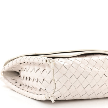 Bottega Veneta Nappa Intrecciato Medium Knot Flap Crossbody White 9 of 13