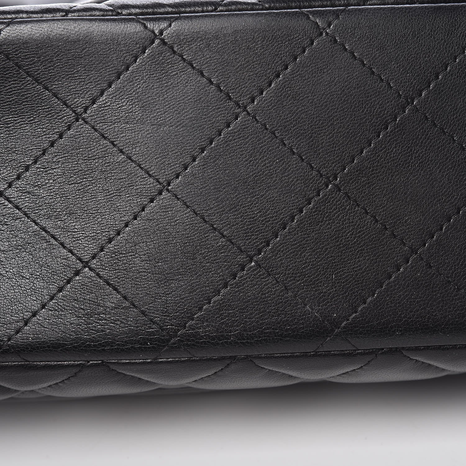 Chanel Lambskin Quilted Maxi Double Flap Black 11 of 13