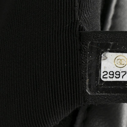 Chanel Calfskin Chain 20s Signature Hobo Black 7 of 10