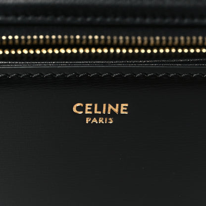 Celine Shiny Calfskin Teen Triomphe Black 6 of 10