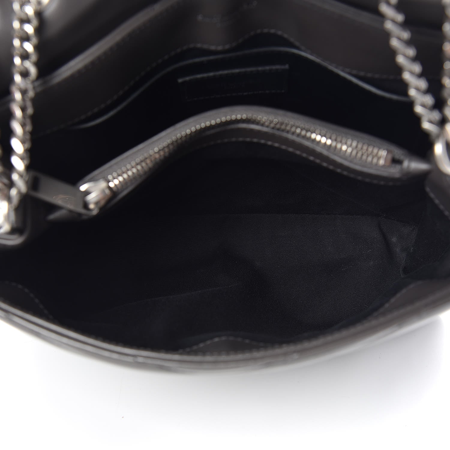 Saint Laurent Calfskin Y Quilted Monogram Small Loulou Chain Satchel Asphalt 8 of 10
