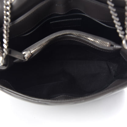 Saint Laurent Calfskin Y Quilted Monogram Small Loulou Chain Satchel Asphalt 8 of 10