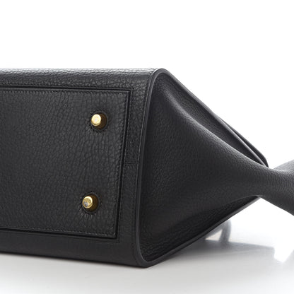Celine Crisped Calfskin Mini Tie Knot Tote Black 6 of 12