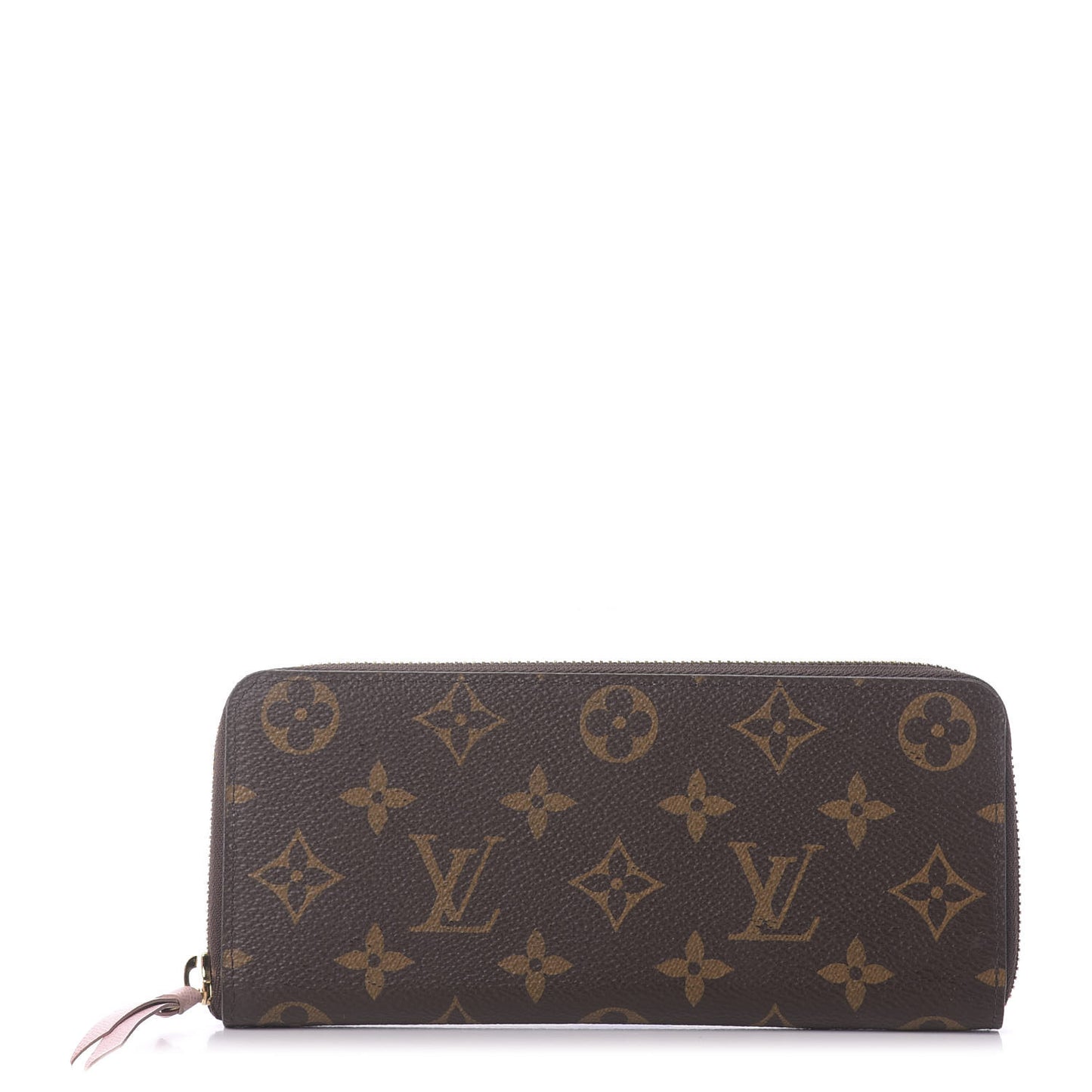 Monogram Clemence Wallet Rose Ballerine