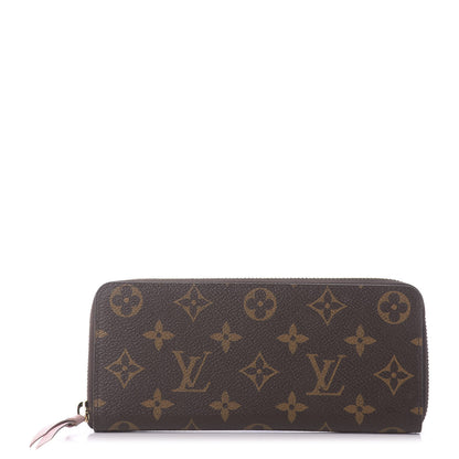 Louis Vuitton Monogram Clemence Wallet Rose Ballerine 1 of 11