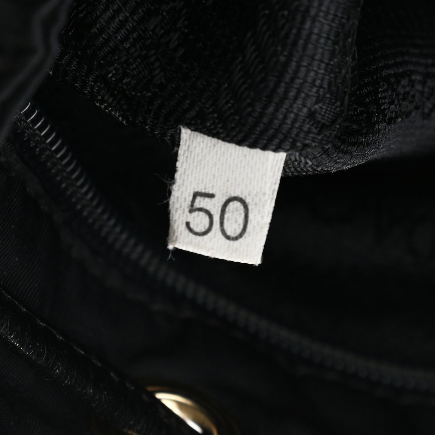 Tessuto Nylon Crocodile Embossed Calfskin Bucket Bag Black