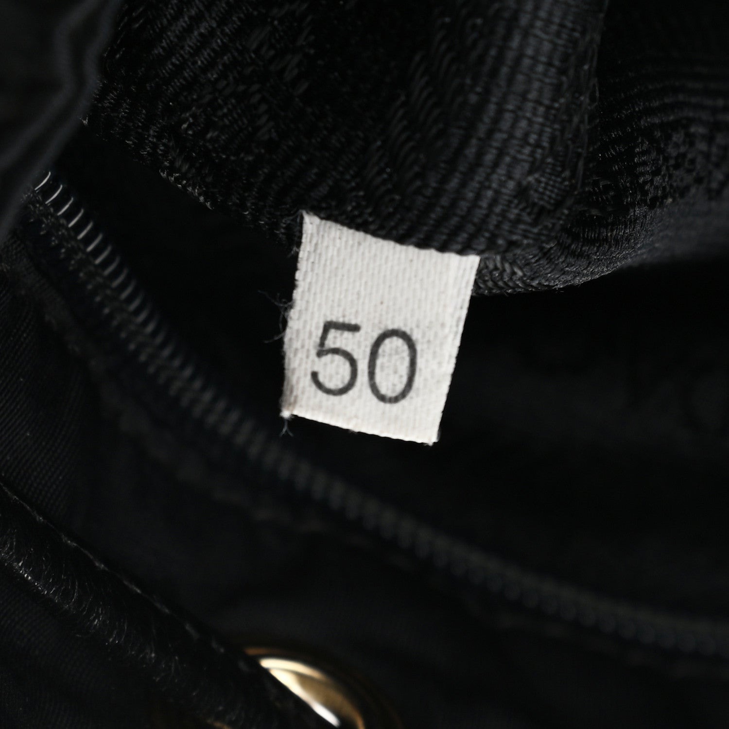 Prada Tessuto Nylon Crocodile Embossed Calfskin Bucket Bag Black 7 of 12