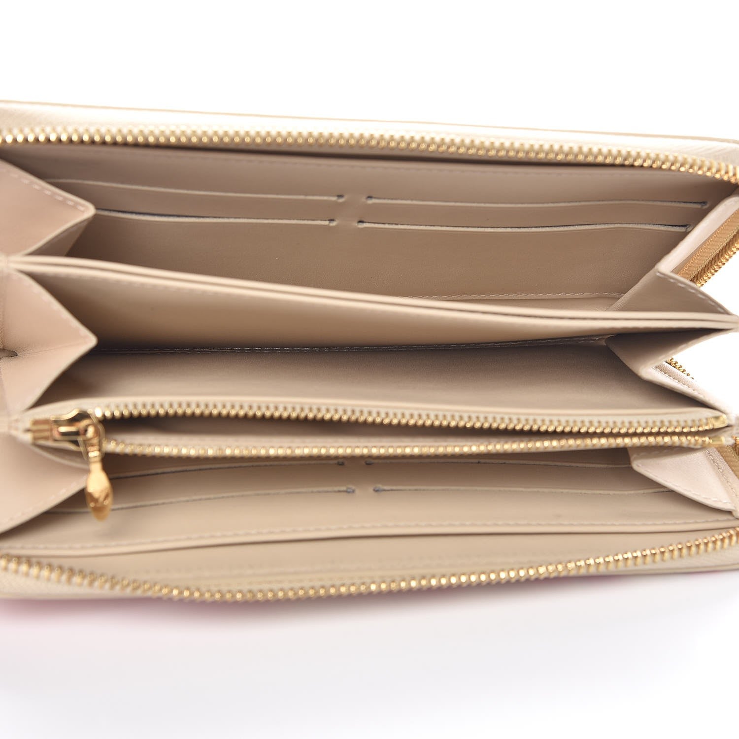 Louis Vuitton Vernis Leopard Zippy Wallet Blanc Corail 5 of 9