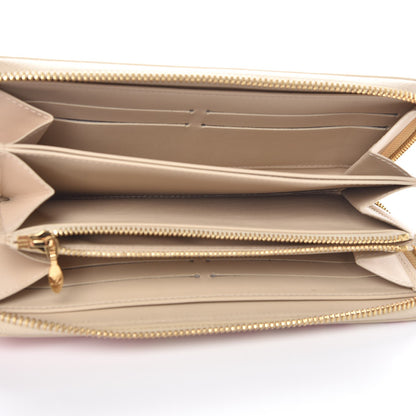 Louis Vuitton Vernis Leopard Zippy Wallet Blanc Corail 5 of 9