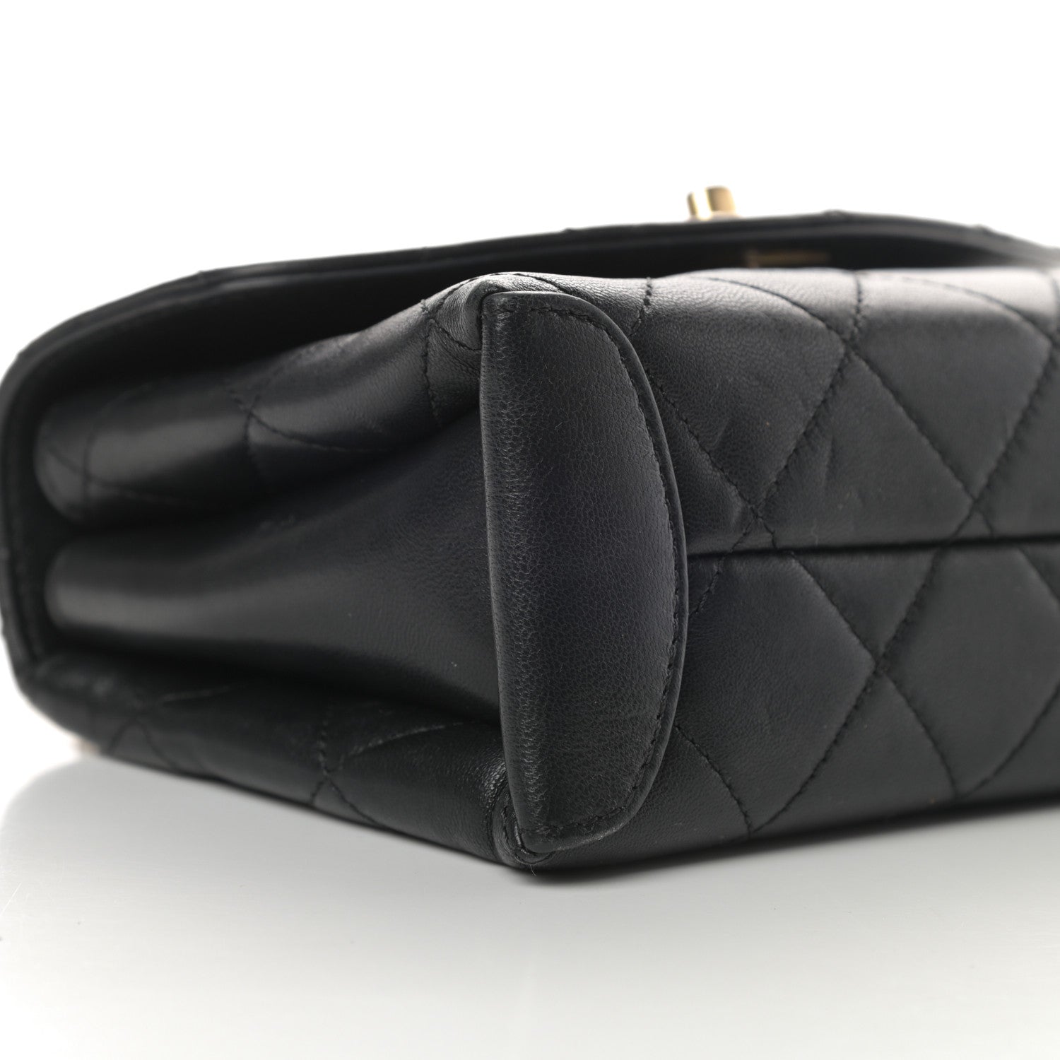 Chanel Lambskin Quilted Mini Trendy Spirit Top Handle Flap Black 9 of 15