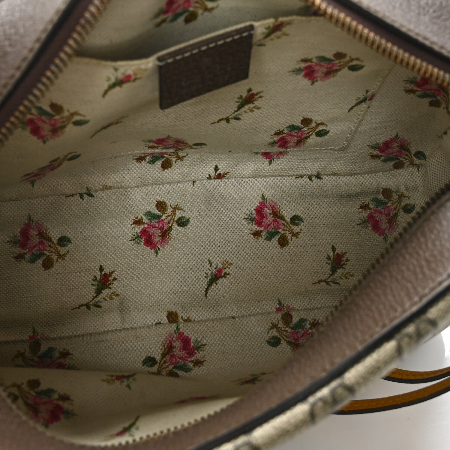 Gucci GG Supreme Monogram Web Neo Vintage Shoulder Bag Beige New Acero Crop 6 of 10