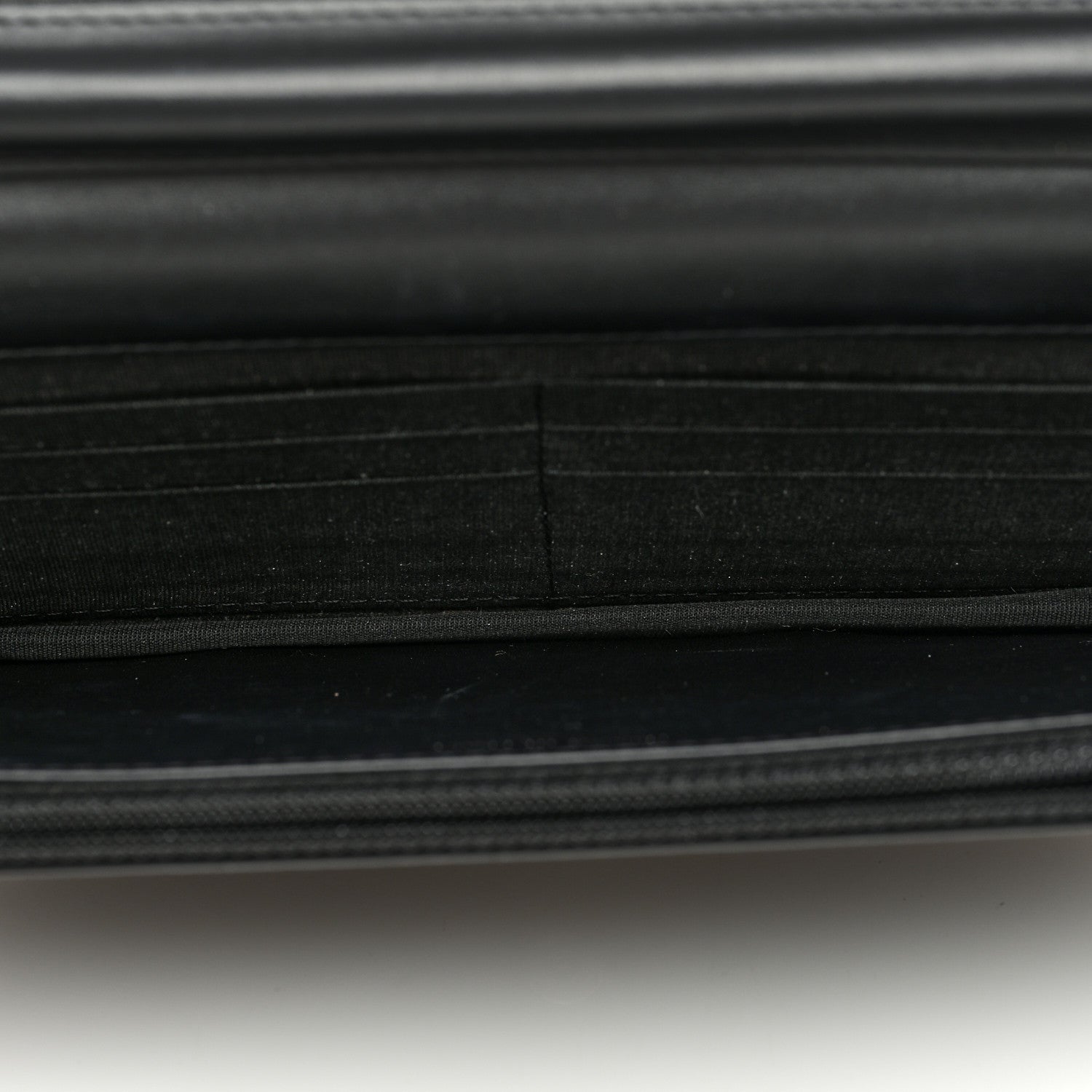 Chanel Patent Calfskin Quilted Boy Wallet On Chain WOC Black 5 of 10