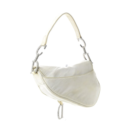 Christian Dior Satin Beaded Star Embroidered Hollywood Saddle White Multicolor 3 of 13