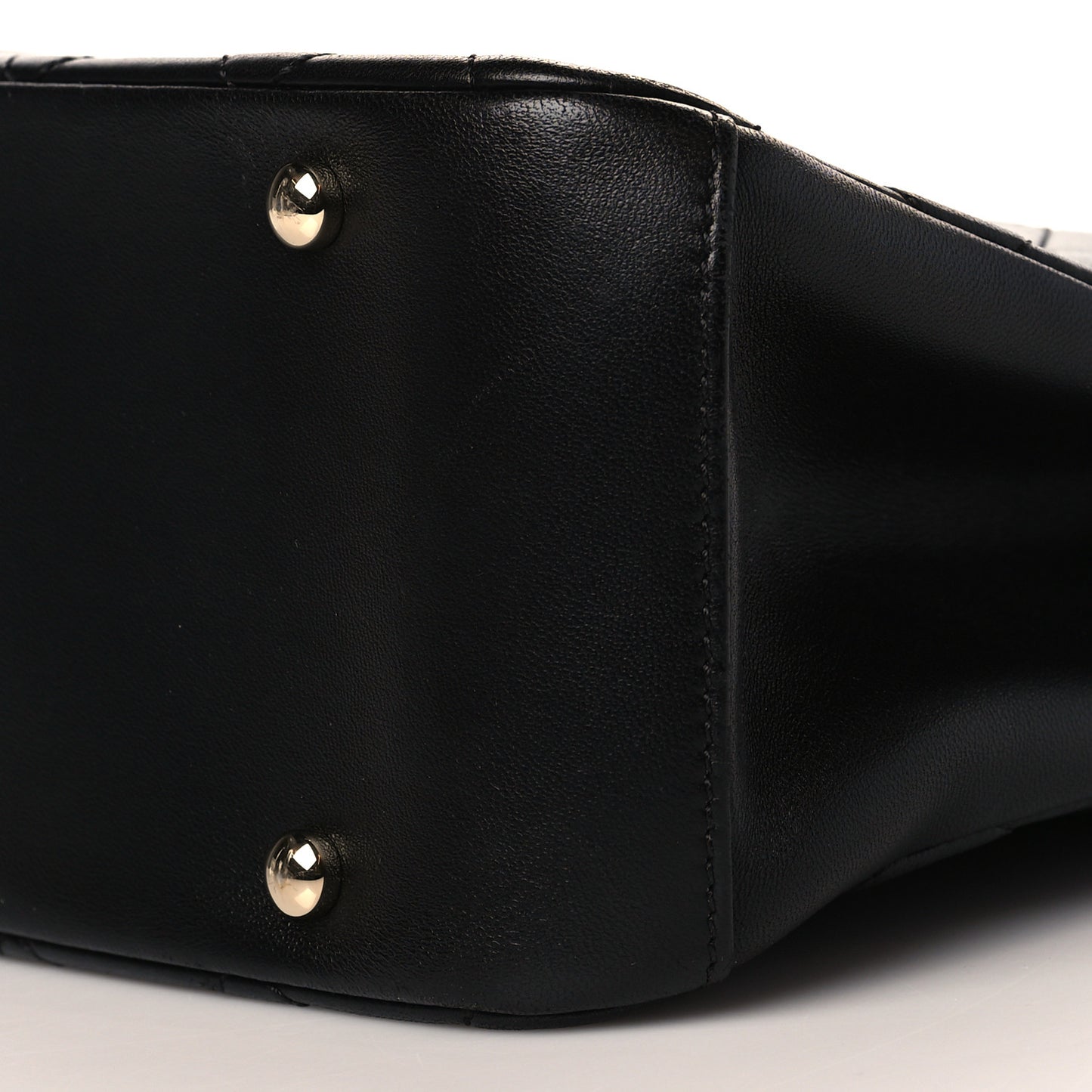Lambskin Carry Chic Shopping Tote Black